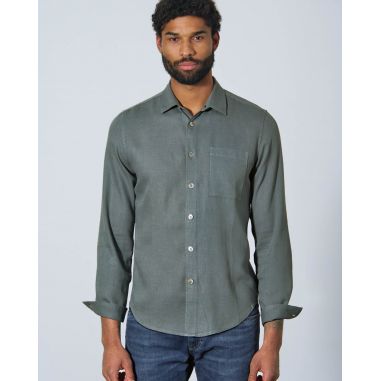 Men's crepe fabric shirt