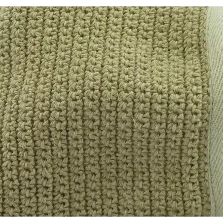 Bi-material pure hemp toilet glove