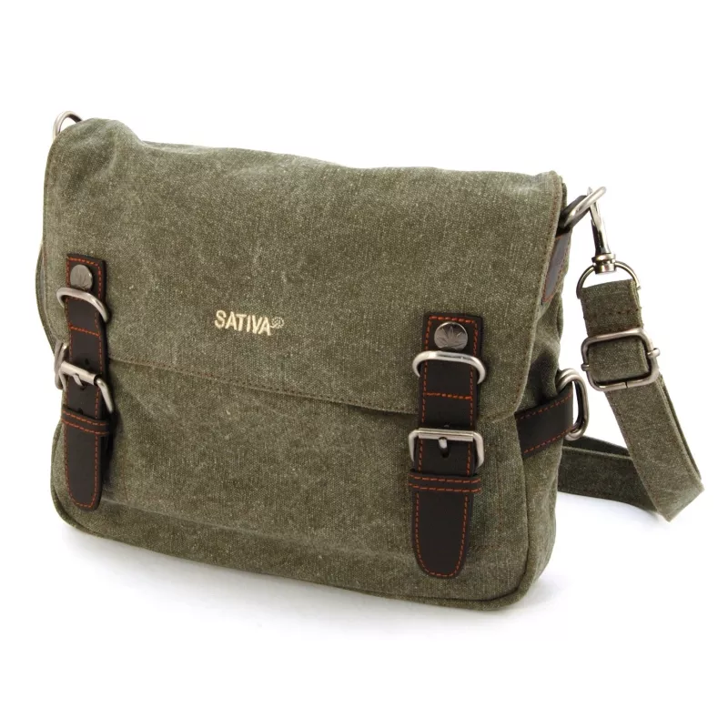 Hemp canvas shoulder pocket