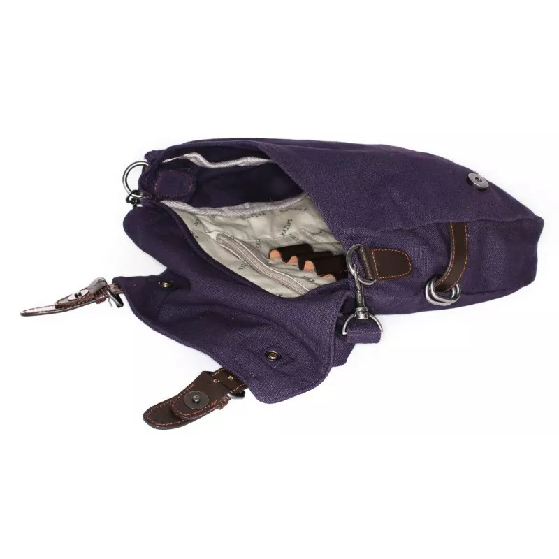 Pochette bandoulière en toile de chanvre