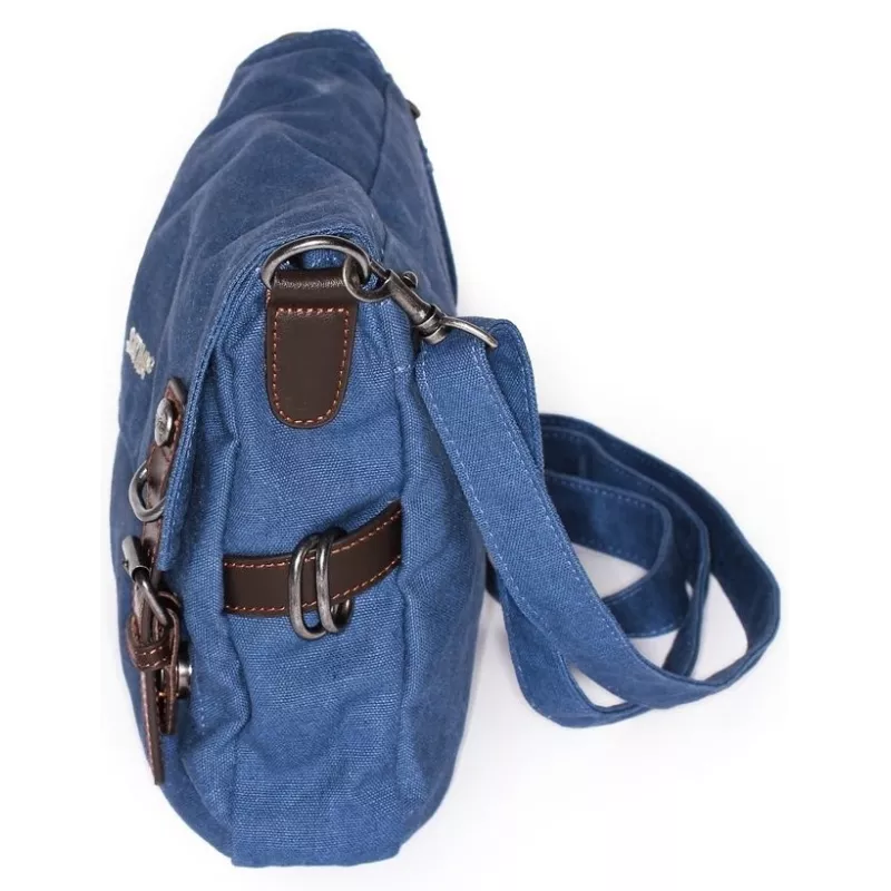 Hemp canvas shoulder pocket