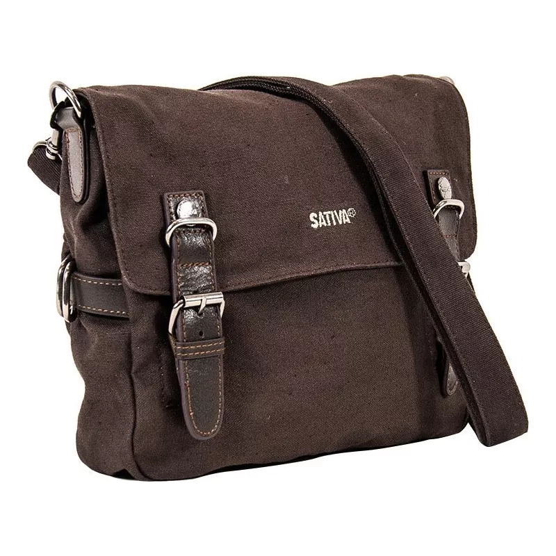 Hemp canvas shoulder pocket