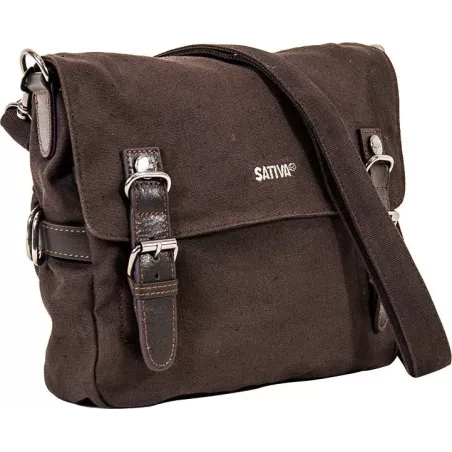 Hemp canvas shoulder pocket