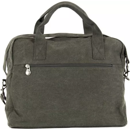 Große Reportertasche aus Hanf-Canvas und Bio-Baumwolle