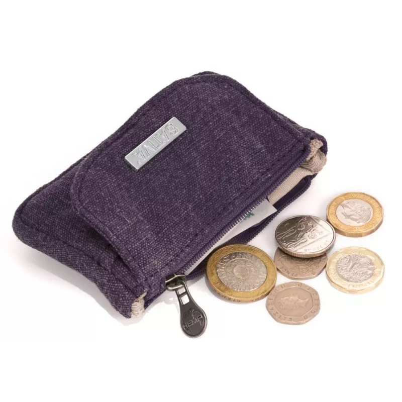 Purse 3 pockets - Organic cotton hemp