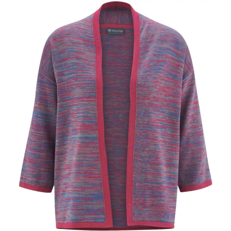 Gilet lavorato a maglia in cotone biologico e canapa