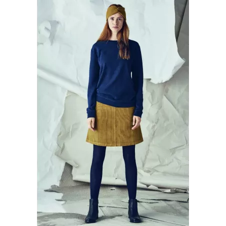 Trapeze skirt in hemp velvet