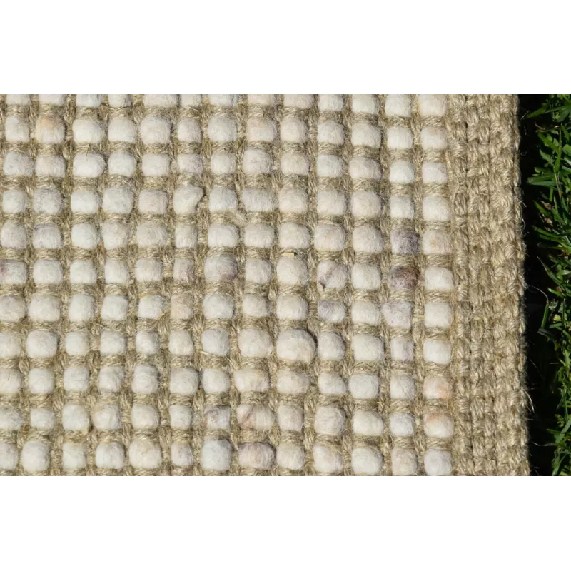 Hemp and wool carpet 120x180cm