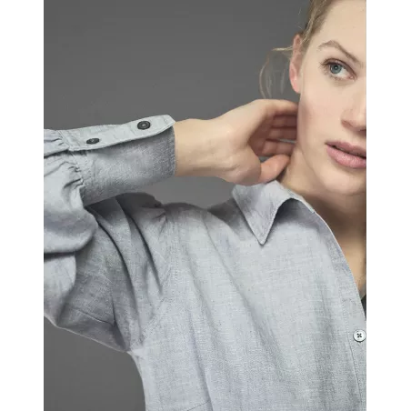 Woven Volantés Sleeve Blouse - HempAge