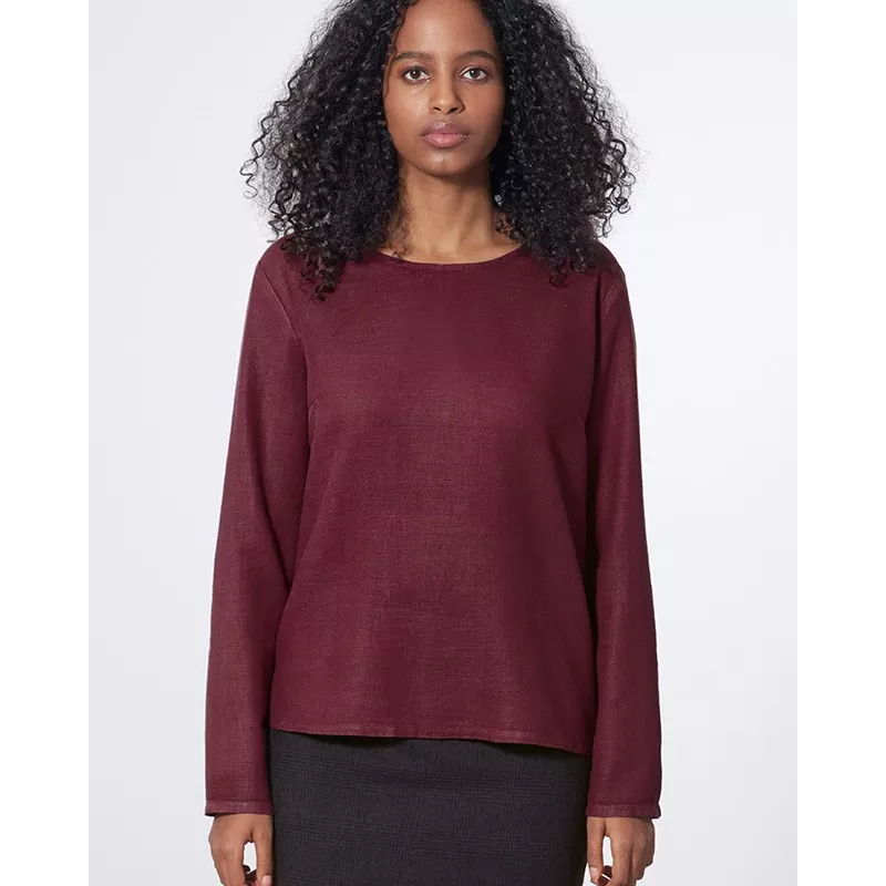 Round neck blouse