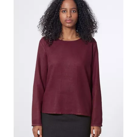Round neck blouse