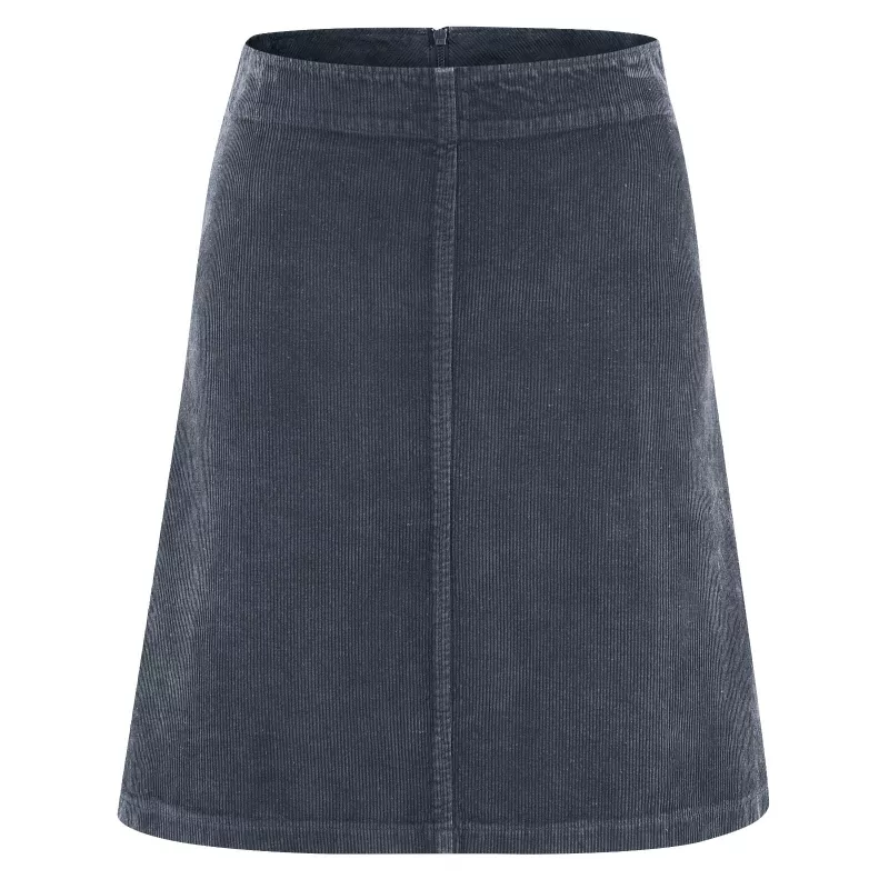 Trapeze skirt in hemp velvet