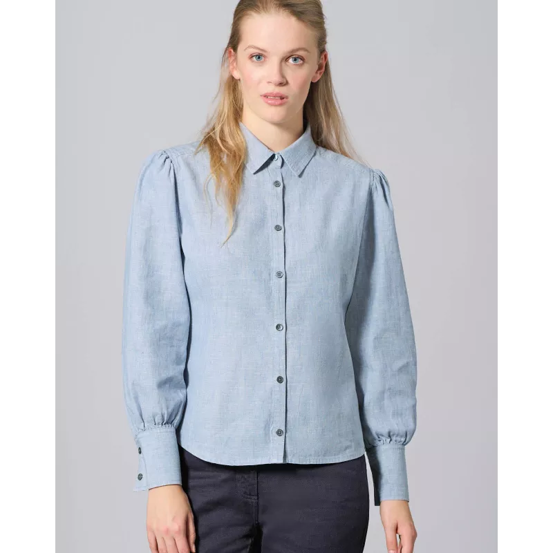 Woven Volantés Sleeve Blouse - HempAge