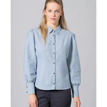 Woven Volantés Sleeve Blouse - HempAge