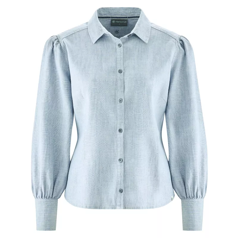 Woven Volantés Sleeve Blouse - HempAge