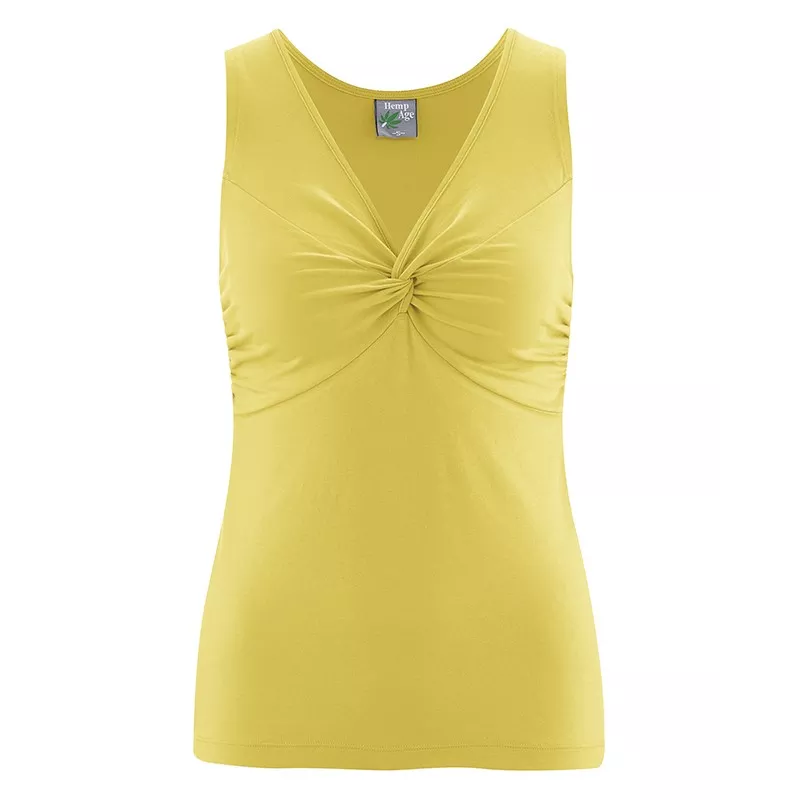 Top algodón orgánico y cáñamo - nudo escote