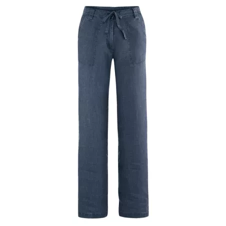 Pantalones de cáñamo anchos para mujeres