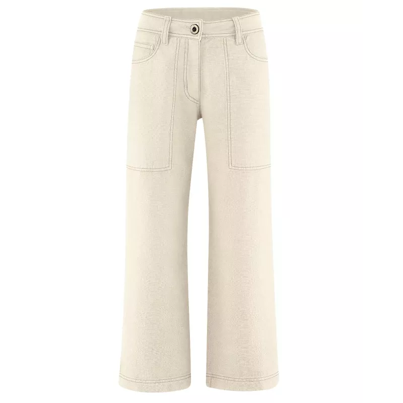 Wide cutting trousers / hemp