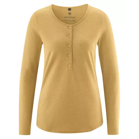 Long Sleeve T-Shirt with Buttoned Col