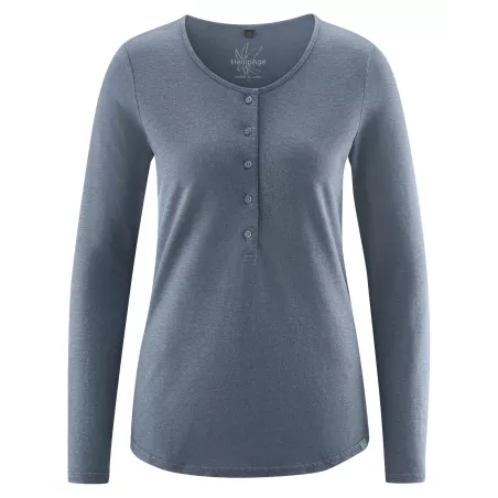 Long Sleeve T-Shirt with Buttoned Col