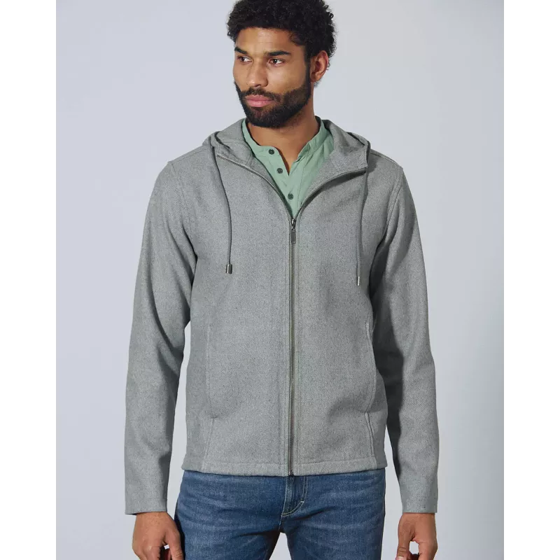 Men's sports jacket, recycled hemp and organic cotton