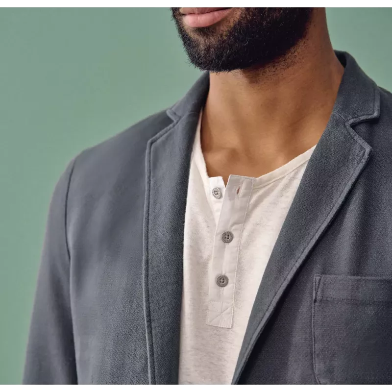 Very elegant costume jacket in hemp and organic cotton