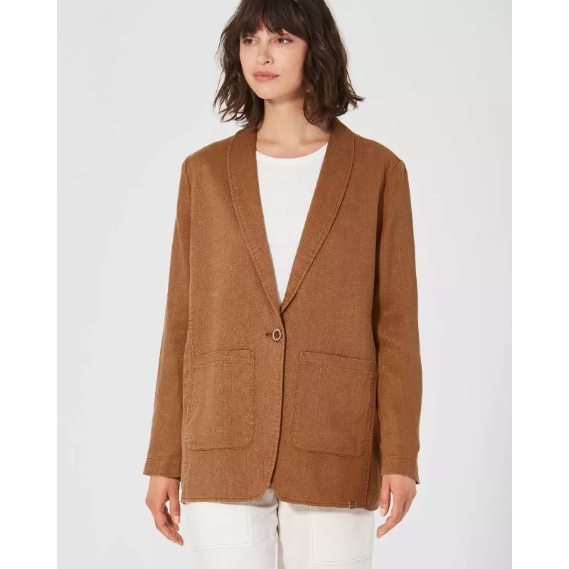 Chaqueta de blazer de heming de gran tamaño