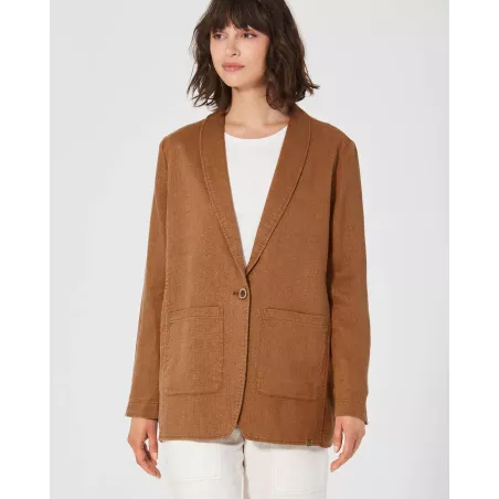 Chaqueta de blazer de heming de gran tamaño