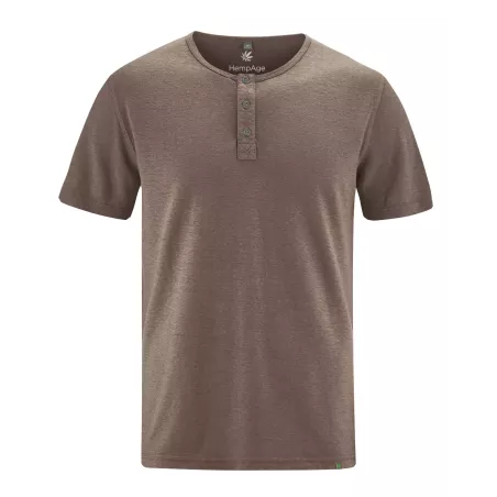 T-shirt manica corta con colletto abbottonato