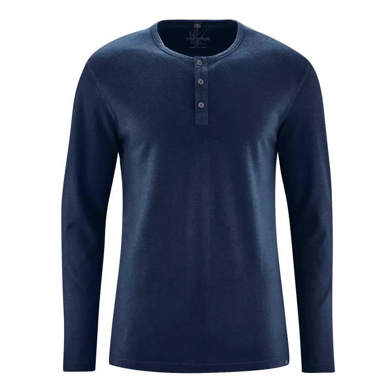 T-shirt Henley - Uomo con bottoni