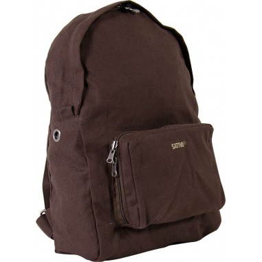 Foldable backpack in hemp and organic cotton