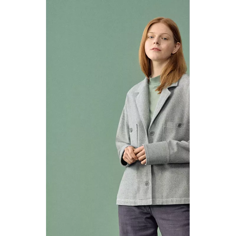 Maglione a collo alto in canapa