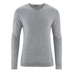 Men's man-neck sweater and wool 2