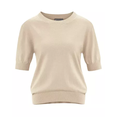 Pullover mit halblangen Ärmeln - Hanf