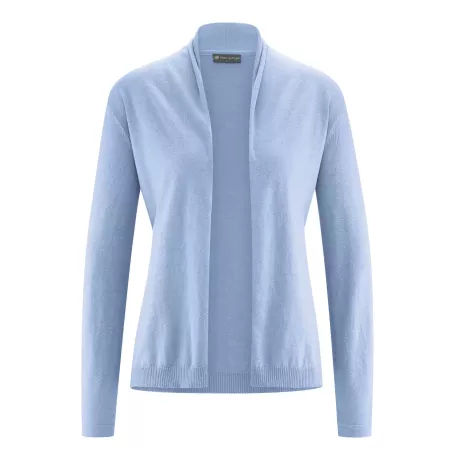 Gilet con collo a scialle avvolto