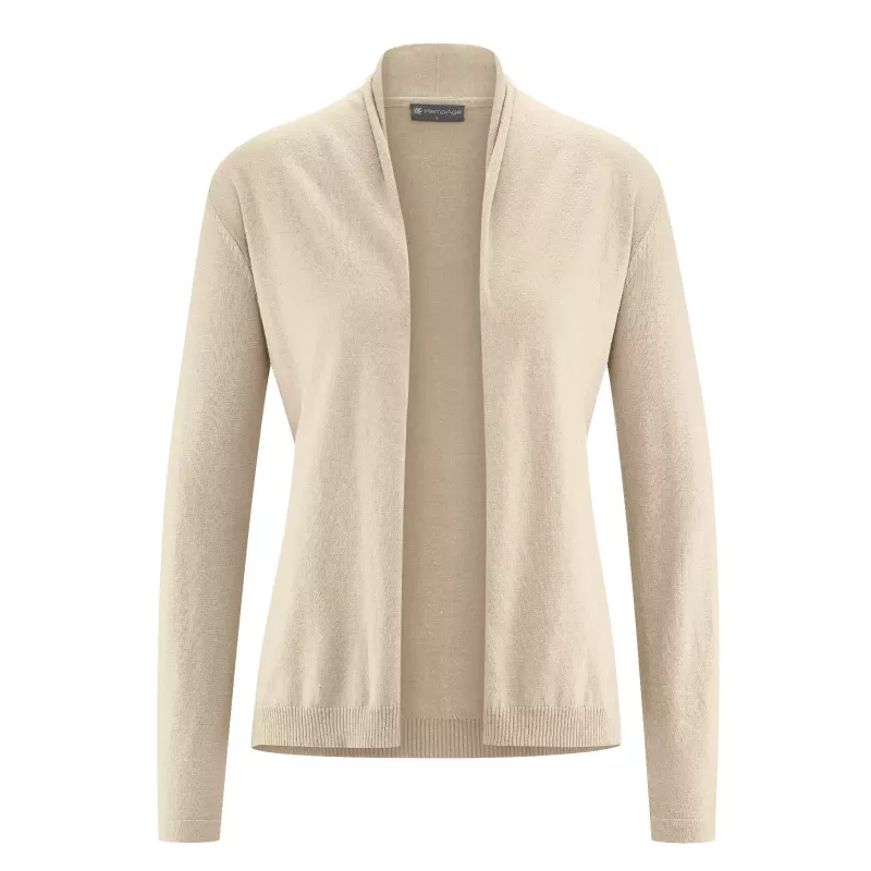 Gilet col châle enroulé