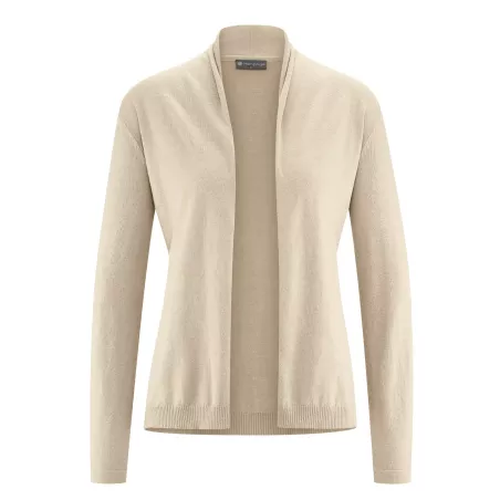 Gilet col châle enroulé