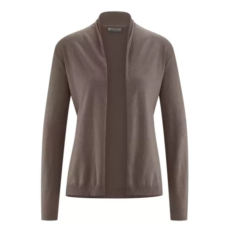 Gilet con collo a scialle avvolto