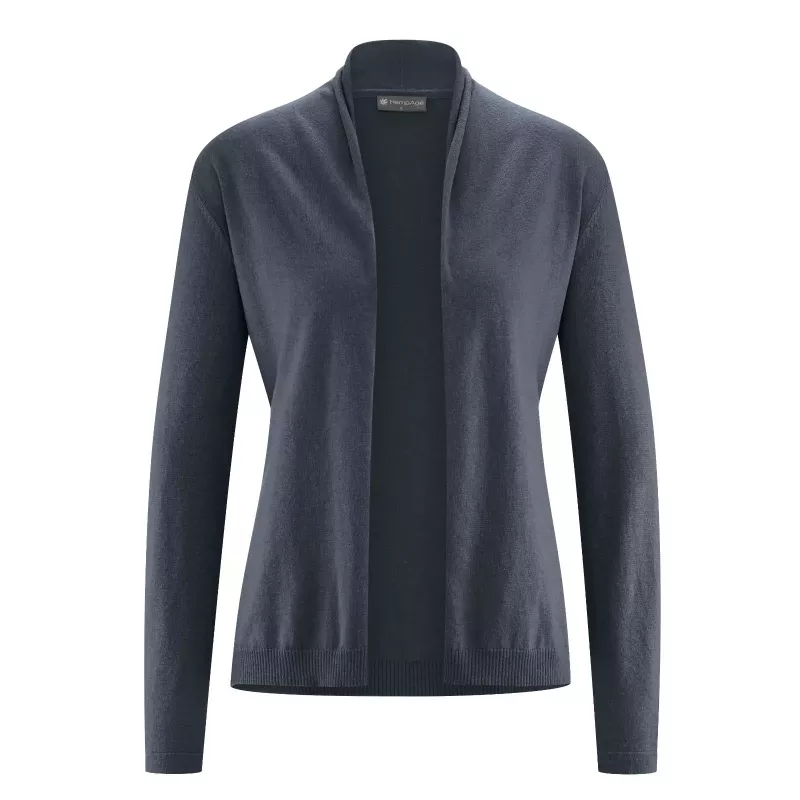 Gilet con collo a scialle avvolto