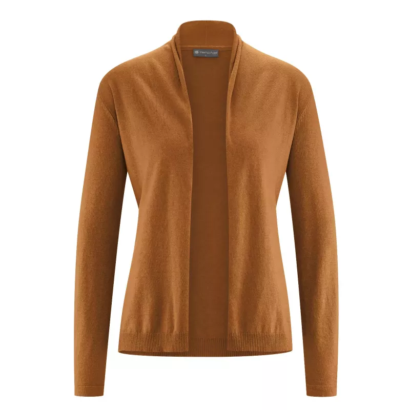 Gilet con collo a scialle avvolto