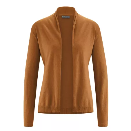 Gilet col châle enroulé