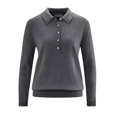Pullover con camicia in stile polo colletto