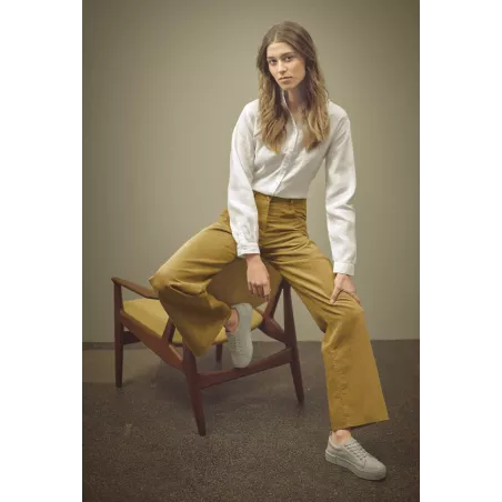 Pullover con camicia in stile polo colletto