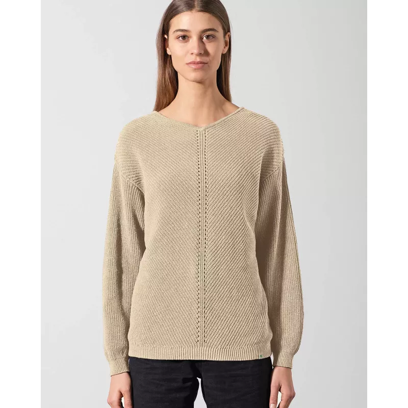 Knitted mesh sweater