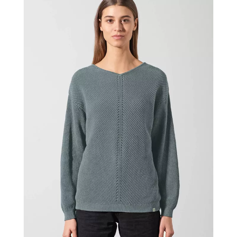 Gestrickter Mesh Pullover