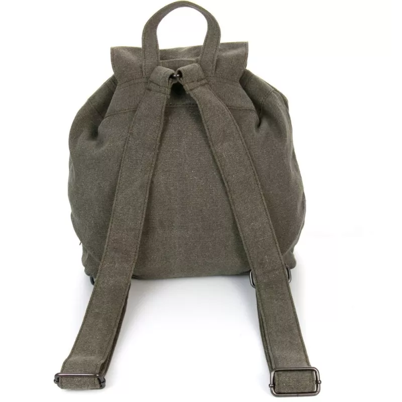 Rucksack aus Canvas und Leder