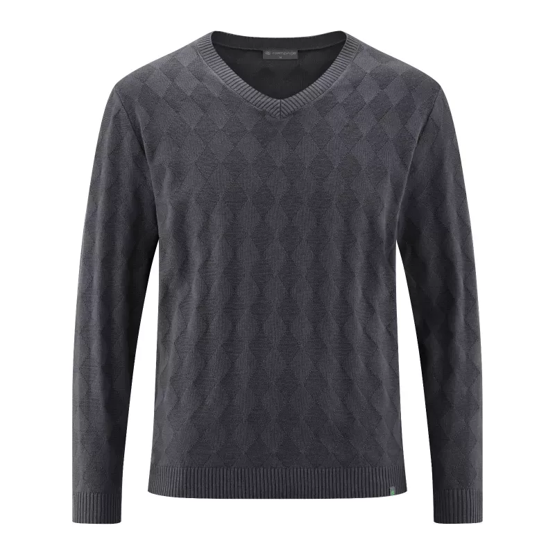 V-neck sweater in Hemp eco manager for men