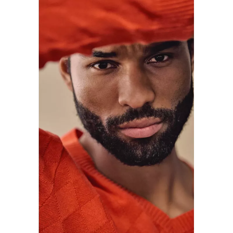 V-neck sweater in Hemp eco manager for men