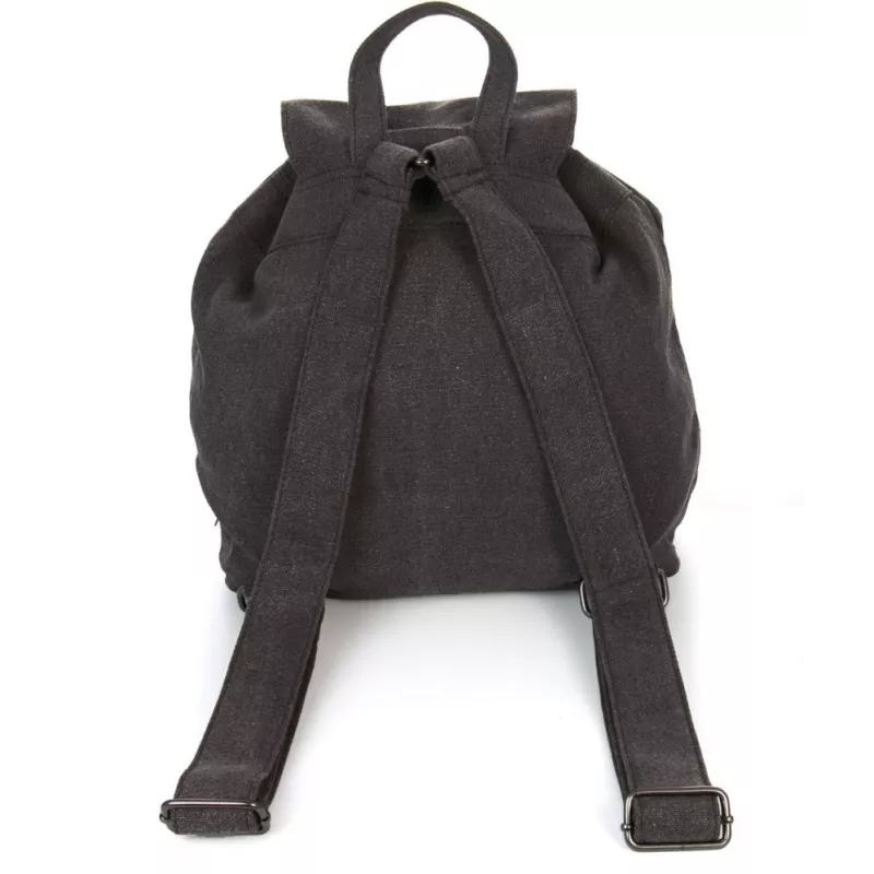 Canvas and leather backpack