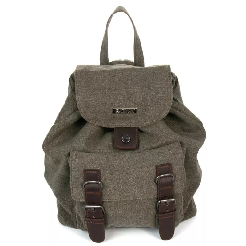 Rucksack aus Canvas und Leder